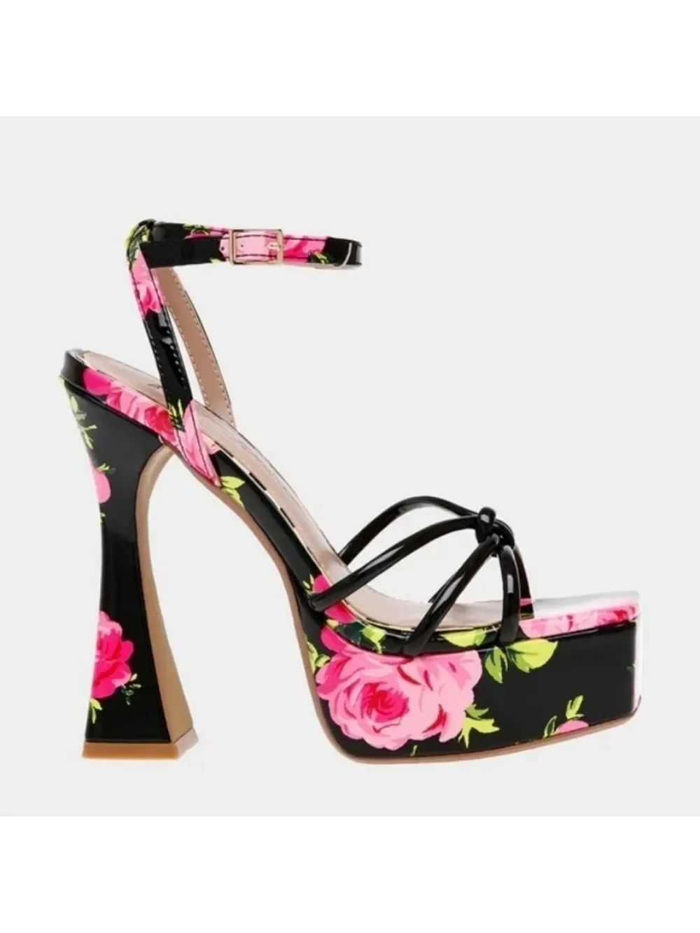 Betsy Johnson Tiky Platform Heels Black Multi